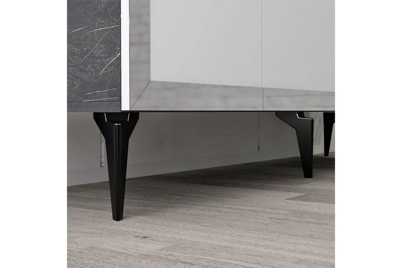 Petrolla Konsollbord 150 cm - Svart/Hvit/Sølv - Møbler - Bord - Avlastningsbord & sidobord - Konsollbord & gangbord