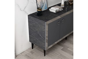Petrolla Konsollbord 150 cm - Svart/Sølv/Antrasitt - Møbler - Bord - Avlastningsbord & sidobord - Konsollbord & gangbord