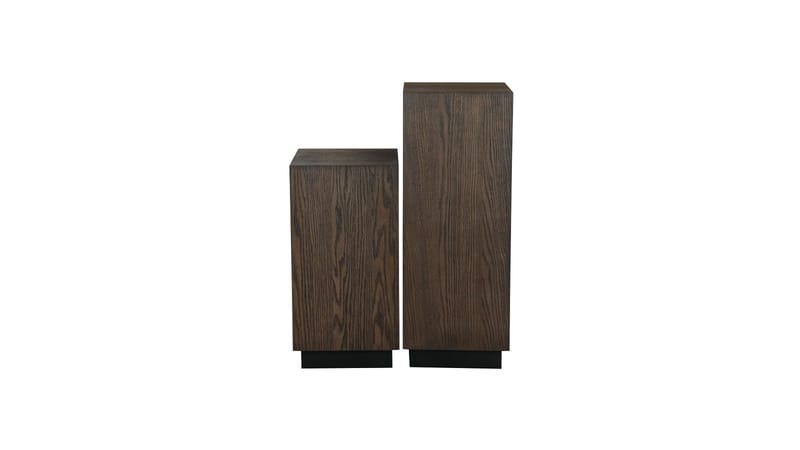 Pidestall Vargen 60 cm - Brunlakkert eik - Møbler - Bord - Avlastningsbord & sidobord - Pidestall & blomsterpidestall