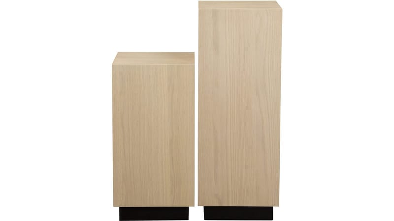 Pidestall Vargen 60 cm - Hvitpigmentert eik - Møbler - Bord - Avlastningsbord & sidobord - Pidestall & blomsterpidestall