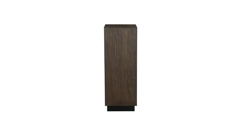 Pidestall Vargen 80 cm - Brunlakkert eik - Møbler - Bord - Avlastningsbord & sidobord - Pidestall & blomsterpidestall