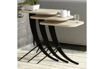 Pion Settbord - Beige - Møbler - Bord - Avlastningsbord & sidobord - Settbord