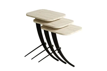 Pion Settbord - Beige - Møbler - Bord - Avlastningsbord & sidobord - Settbord