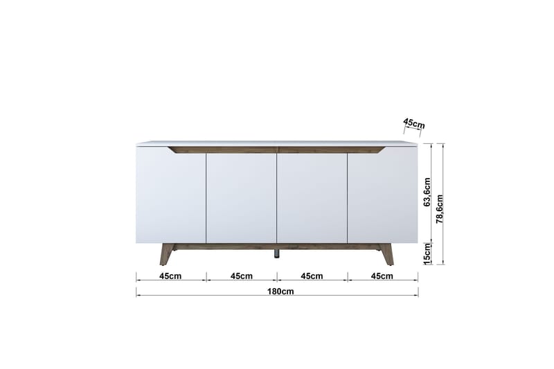 Porzic-konsollbord 180 cm - Møbler - Bord - Avlastningsbord & sidobord - Konsollbord & gangbord