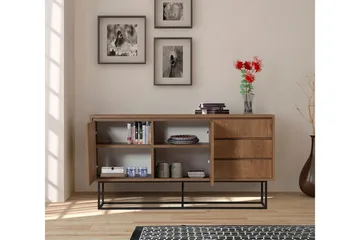 Pribeta Konsollbord 140 cm - Mørkebrun/Svart - Møbler - Bord - Avlastningsbord & sidobord - Konsollbord & gangbord