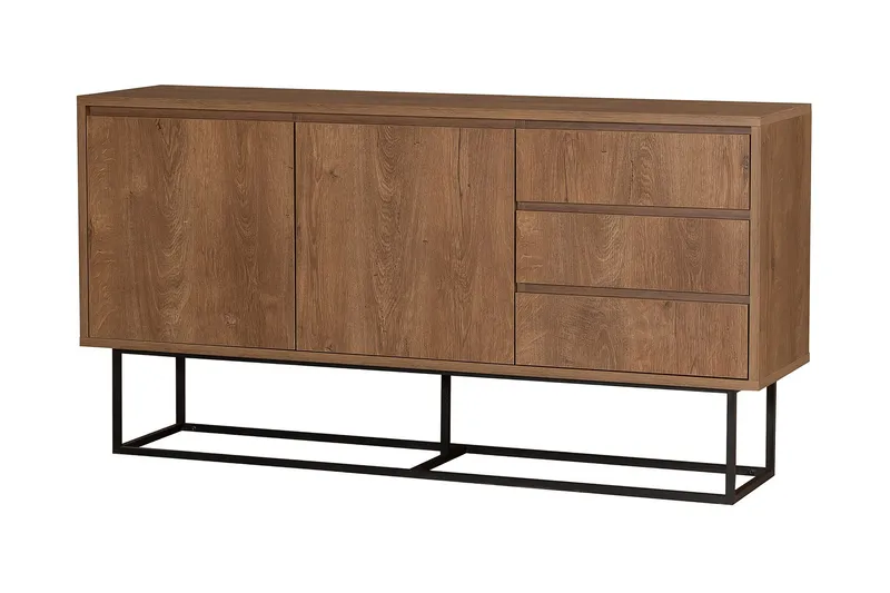 Pribeta Konsollbord 140 cm, Mørkebrun/Svart