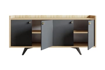 Qeleddun Avlastningsbord 150 cm - Antrasitt/Natur - Møbler - Bord - Avlastningsbord & sidobord - Konsollbord & gangbord