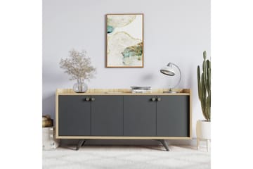 Qeleddun Avlastningsbord 150 cm - Antrasitt/Natur - Møbler - Bord - Avlastningsbord & sidobord - Konsollbord & gangbord