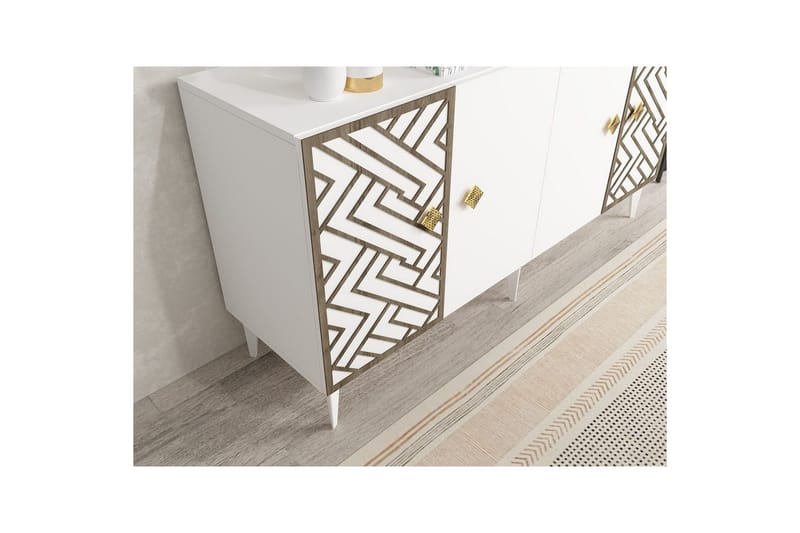 Quirel Konsollbord 150 cm - Hvit - Møbler - Bord - Avlastningsbord & sidobord - Konsollbord & gangbord