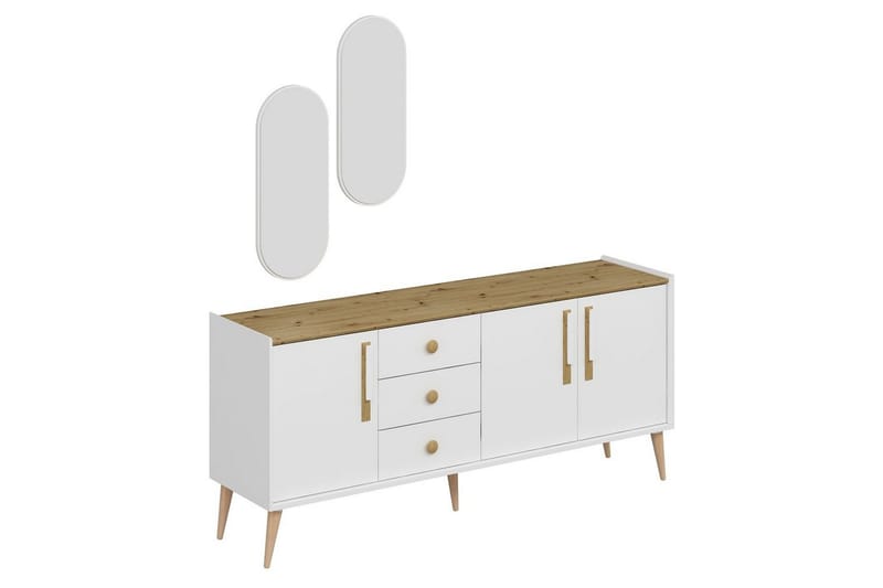 Ralor Konsollbord 180 cm - Hvit - Møbler - Bord - Avlastningsbord & sidobord - Konsollbord & gangbord