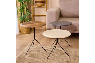 Ranko Hekkebord 41 cm - Brun/Cremehvit/Antrasitt - Møbler - Bord - Avlastningsbord & sidobord - Settbord