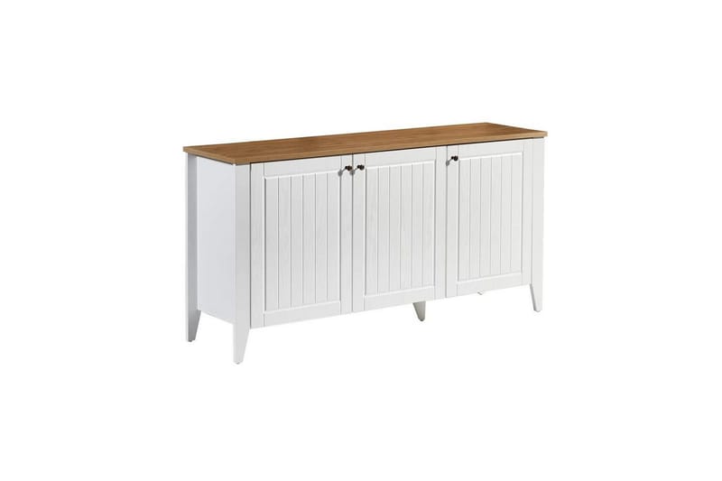Ranko Konsollbord 150 cm - Mellomfarget tre/Hvit - Møbler - Bord - Avlastningsbord & sidobord - Konsollbord & gangbord