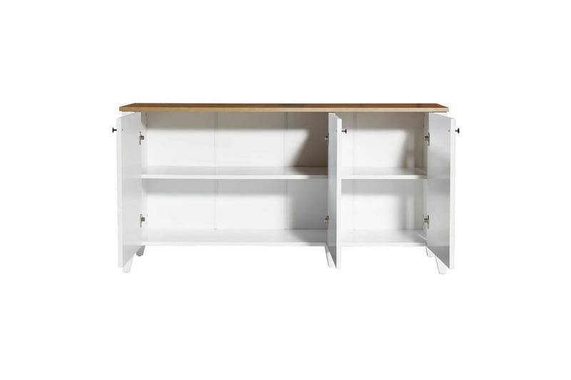 Ranko Konsollbord 150 cm - Mellomfarget tre/Hvit - Møbler - Bord - Avlastningsbord & sidobord - Konsollbord & gangbord
