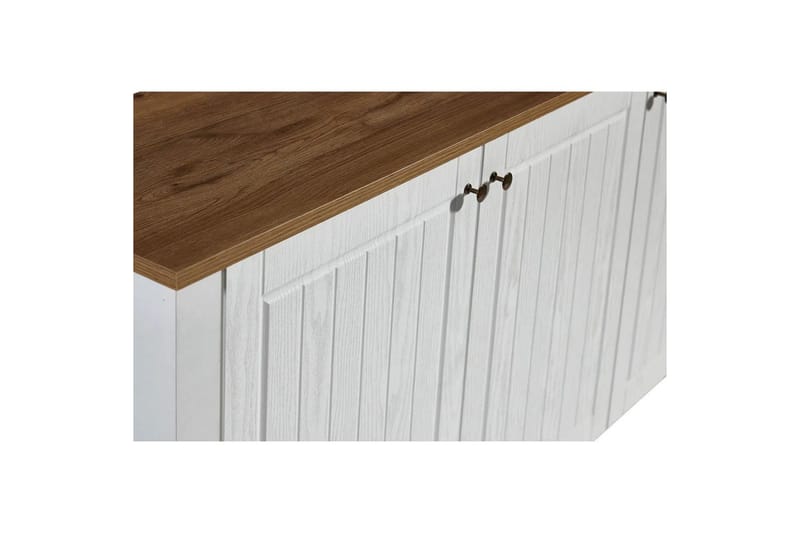 Ranko Konsollbord 150 cm - Mellomfarget tre/Hvit - Møbler - Bord - Avlastningsbord & sidobord - Konsollbord & gangbord