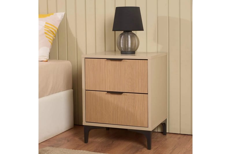 Ranko Nattbord 45 cm - Natur/Sand - Møbler - Bord - Avlastningsbord & sidobord - Sengebord & nattbord