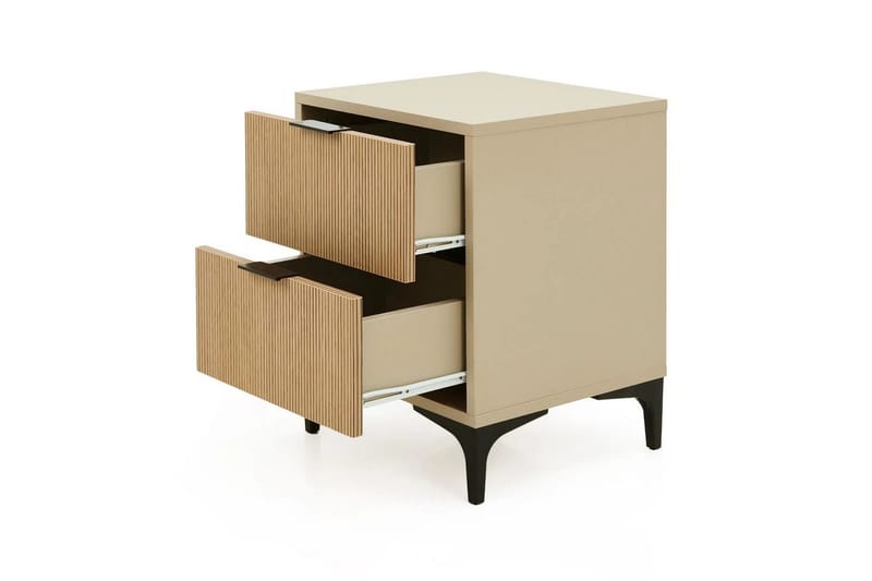 Ranko Nattbord 45 cm - Natur/Sand - Møbler - Bord - Avlastningsbord & sidobord - Sengebord & nattbord