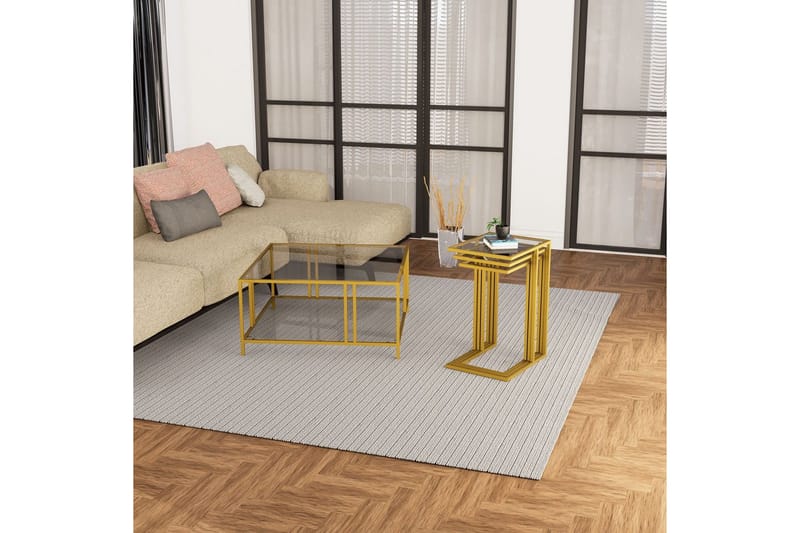 Ransdorp Settbord 42 cm - Gull - Møbler - Bord - Avlastningsbord & sidobord - Settbord