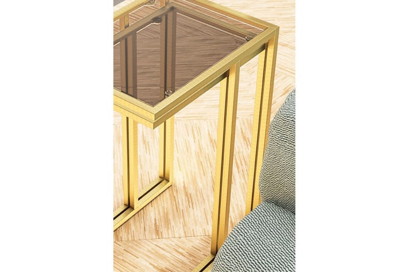 Ransdorp Settbord 42 cm - Gull - Møbler - Bord - Avlastningsbord & sidobord - Settbord