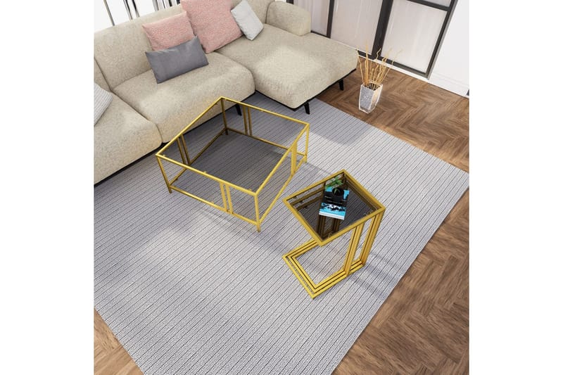 Ransdorp Settbord 42 cm - Gull - Møbler - Bord - Avlastningsbord & sidobord - Settbord