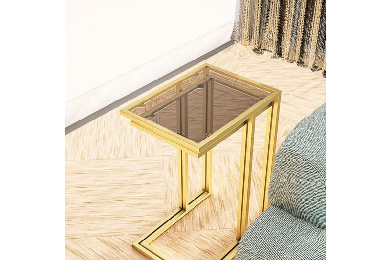 Ransdorp Settbord 42 cm - Gull - Møbler - Bord - Avlastningsbord & sidobord - Settbord