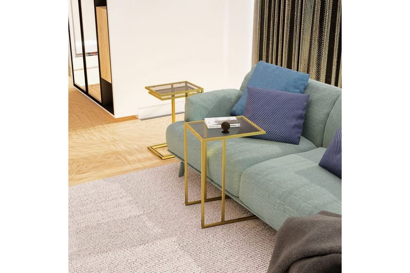 Ransdorp Settbord 42 cm - Gull - Møbler - Bord - Avlastningsbord & sidobord - Settbord