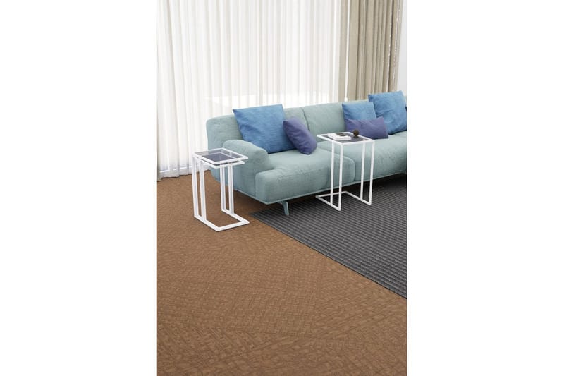 Ransdorp Settbord 42 cm - Hvit - Møbler - Bord - Avlastningsbord & sidobord - Settbord