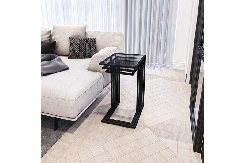 Ransdorp Settbord 42 cm - Sort - Møbler - Bord - Avlastningsbord & sidobord - Settbord