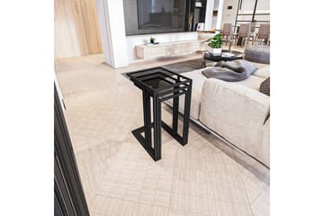 Ransdorp Settbord 42 cm - Sort - Møbler - Bord - Avlastningsbord & sidobord - Settbord