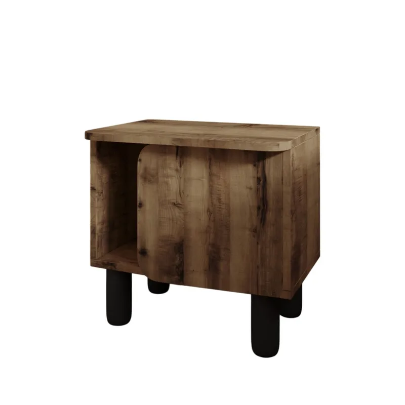 Relento Nattbord 50x48,6x30 cm, Antikk valnøtt