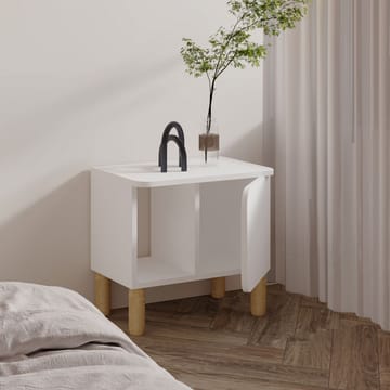 Relento Nattbord 50x48,6x30 cm - Hvit - Møbler - Bord - Avlastningsbord & sidobord - Sengebord & nattbord