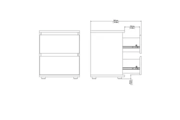 Rengo Sengebord 40,2 cm - Natur - Møbler - Bord - Avlastningsbord & sidobord - Sengebord & nattbord