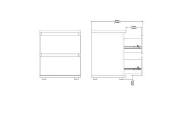 Rengo Sengebord 40,2 cm - Natur - Møbler - Bord - Avlastningsbord & sidobord - Sengebord & nattbord