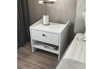 Retzow Nattbord - Hvit - Møbler - Bord - Avlastningsbord & sidobord - Sengebord & nattbord