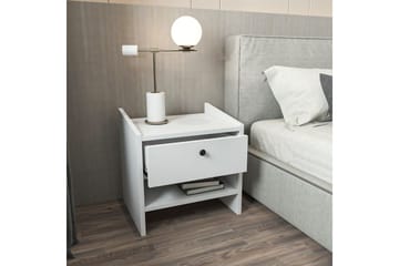 Retzow Nattbord - Hvit - Møbler - Bord - Avlastningsbord & sidobord - Sengebord & nattbord