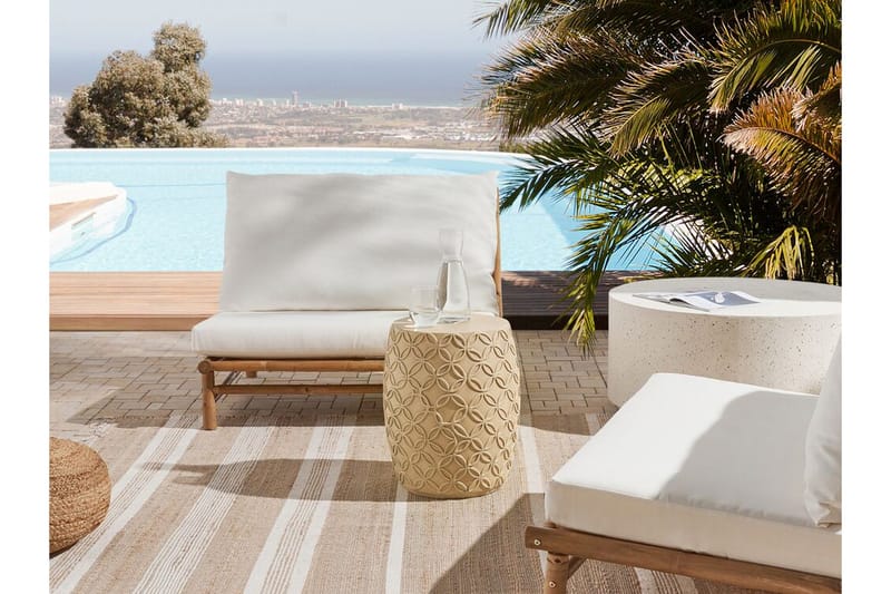 Rigge Sidebord 33 cm - Beige - Møbler - Bord - Avlastningsbord & sidobord - Lampebord & sidebord