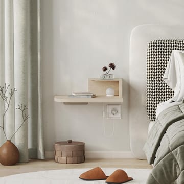Rilina Nattbord 40 cm - Krem - Møbler - Bord - Avlastningsbord & sidobord - Sengebord & nattbord