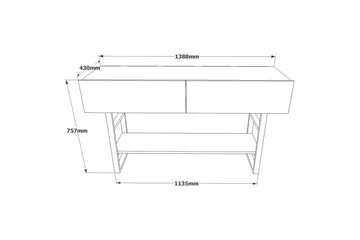 Rinorea Konsollbord 139x75,7 cm - Grønn - Møbler - Bord - Avlastningsbord & sidobord - Konsollbord & gangbord