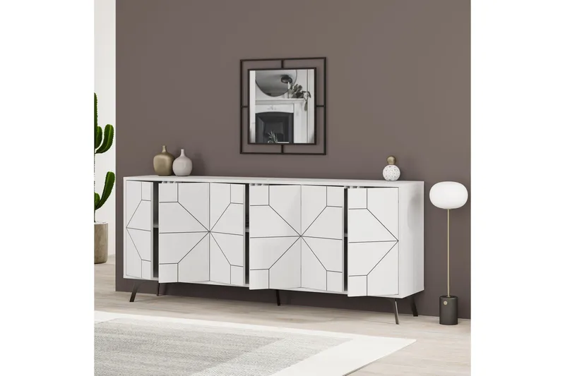 Rinorea Konsollbord 184x77,4 cm - Hvit - Møbler - Bord - Avlastningsbord & sidobord - Konsollbord & gangbord