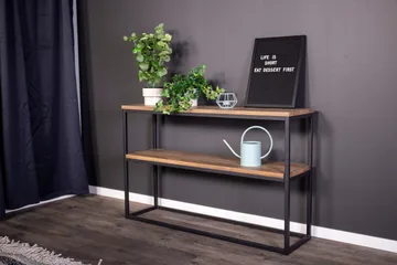Rise Konsollbord 110x30 cm - Svart/Valnøtt - Møbler - Bord - Avlastningsbord & sidobord - Brettbord og småbord