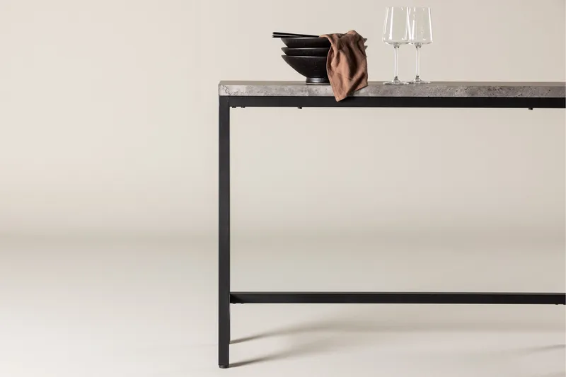 Rise Sidebord 110x30 cm - Svart - Møbler - Bord - Avlastningsbord & sidobord - Brettbord og småbord