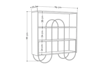 Riskalen Avlastningsbord - Hvit - Møbler - Bord - Avlastningsbord & sidobord - Konsollbord & gangbord
