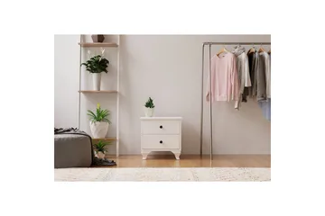 Rivric Nattbord 45 cm - Matt Hvit - Møbler - Bord - Avlastningsbord & sidobord - Sengebord & nattbord