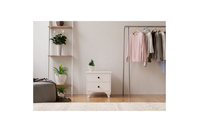 Rivric Nattbord 45 cm - Matt Hvit - Møbler - Bord - Avlastningsbord & sidobord - Sengebord & nattbord