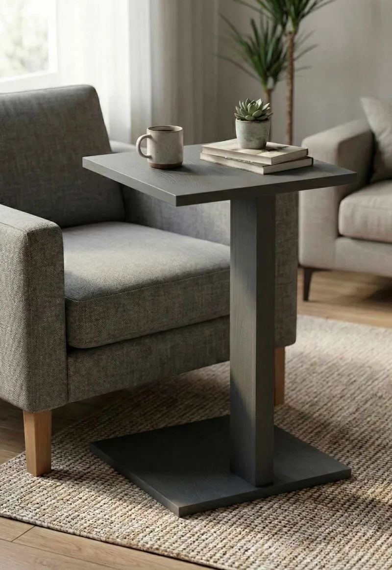 Rumira Sidebord 35 cm - Grå - Møbler - Bord - Avlastningsbord & sidobord - Pidestall & blomsterpidestall