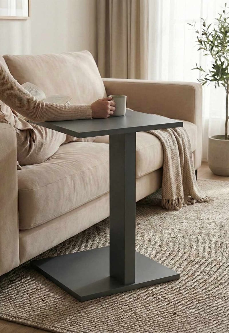 Rumira Sidebord 35 cm - Grå - Møbler - Bord - Avlastningsbord & sidobord - Pidestall & blomsterpidestall