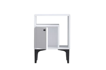 Rusele Nattbord 40 cm - Kullgrå/Hvit - Møbler - Bord - Avlastningsbord & sidobord - Sengebord & nattbord