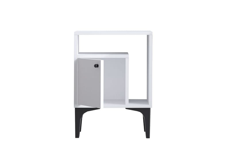 Rusele Nattbord 40 cm - Kullgrå/Hvit - Møbler - Bord - Avlastningsbord & sidobord - Sengebord & nattbord