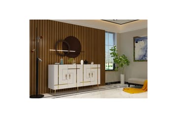 Safiya Konsollbord 150 cm - Gull/Hvit - Møbler - Bord - Avlastningsbord & sidobord - Konsollbord & gangbord