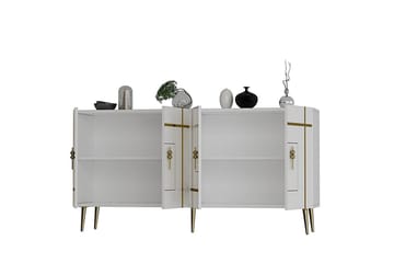 Safiya Konsollbord 150 cm - Gull/Hvit - Møbler - Bord - Avlastningsbord & sidobord - Konsollbord & gangbord