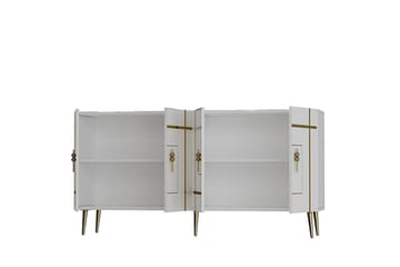 Safiya Konsollbord 150 cm - Gull/Hvit - Møbler - Bord - Avlastningsbord & sidobord - Konsollbord & gangbord